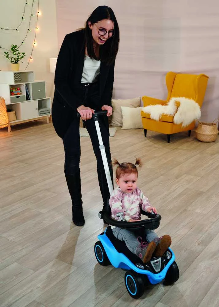 Smoby BIG Vaikiškų mašinėlių priedas su atlošu ir saugumo sistema