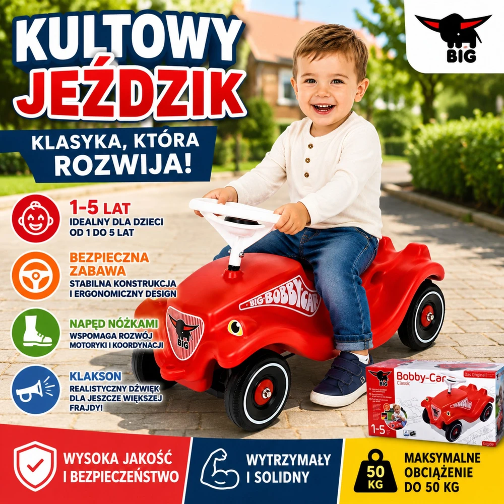 BIG Bobby automobilis klasikinis važiuojamasis automobilis