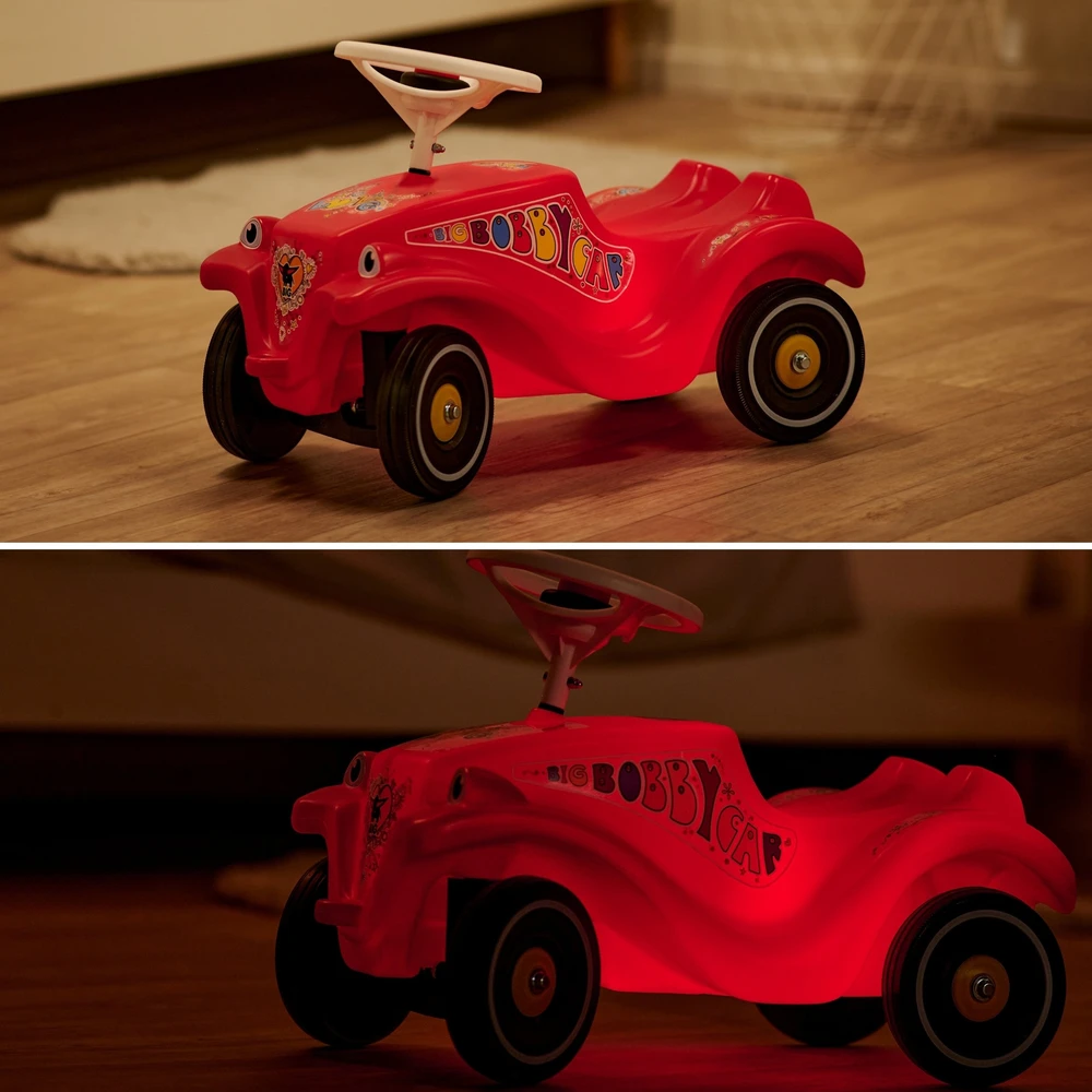BIG Bobby Car Classic važiuoklis su garsiniu signalizatoriumi ir švytėjimu