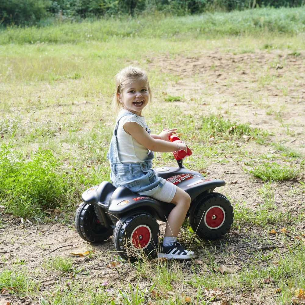 BIG Vaikiškas Motoroleris Bobby Quad Racing Juodas