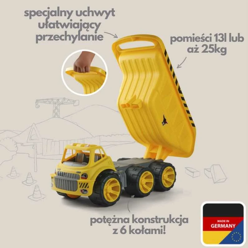 BIG Žaislas Sunkvežimis Power Worker 65 cm Geltonas