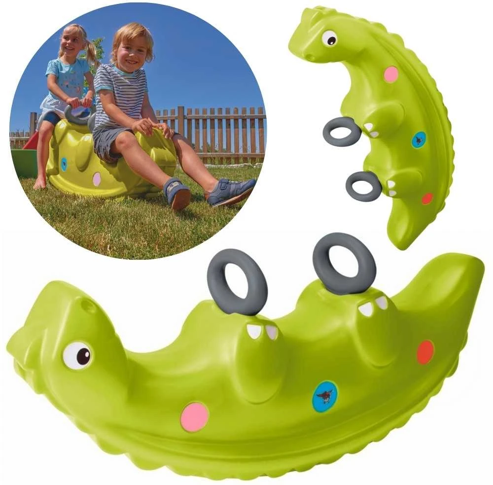 BIG Bujak Dino sūpynės dvikryptės su UV filtru, 3 sėdimos vietos