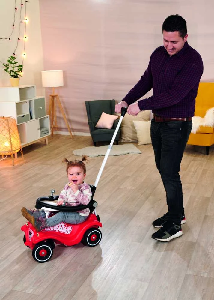 Smoby BIG Vaikiškų mašinėlių priedas su atlošu ir saugumo sistema