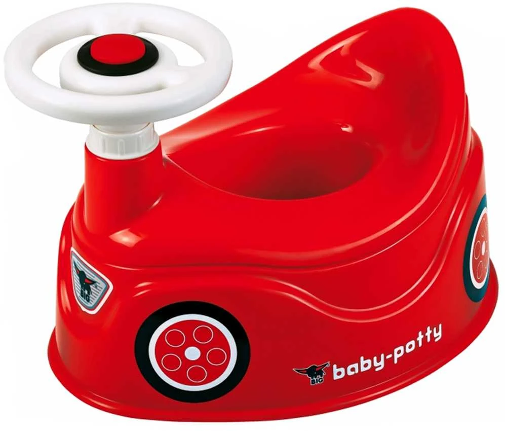 BIG Nocnik Bobby Car raudonas automobilis su vairu