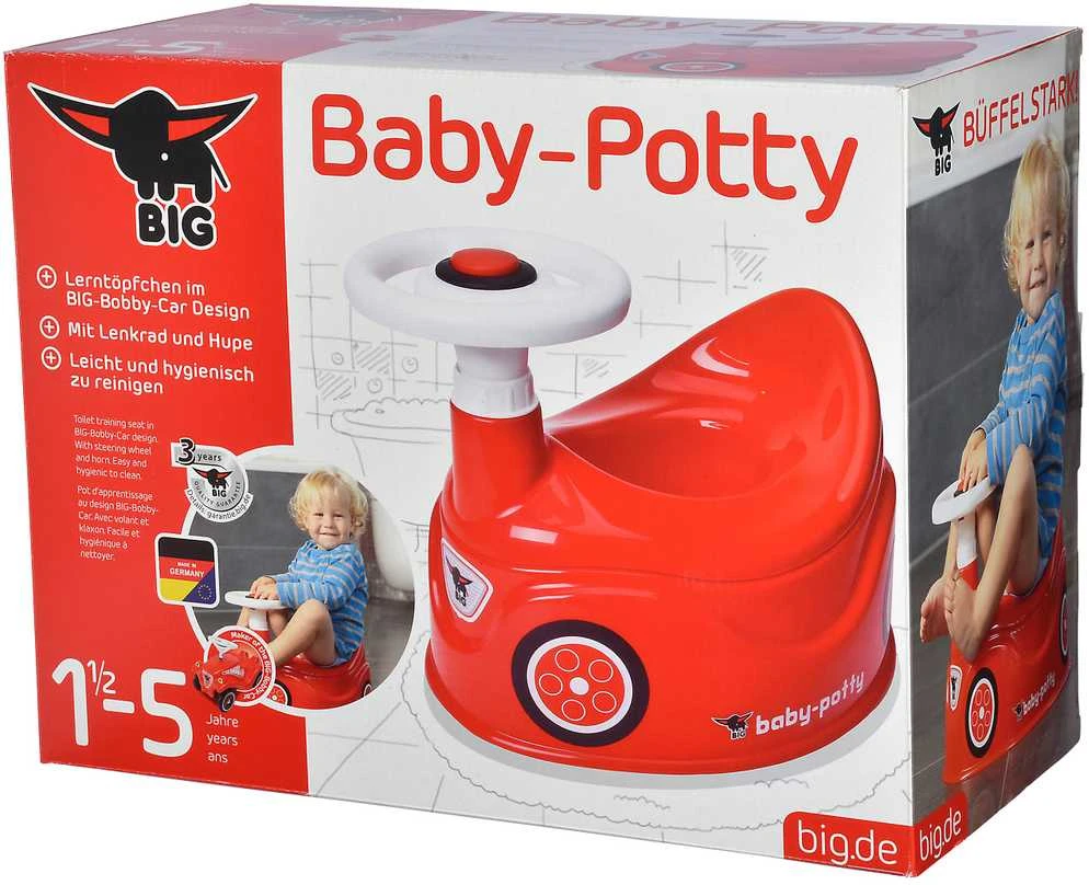 BIG Nocnik Bobby Car raudonas automobilis su vairu