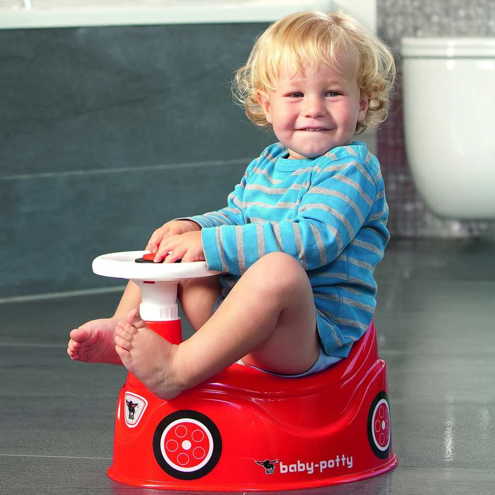 BIG Nocnik Bobby Car raudonas automobilis su vairu
