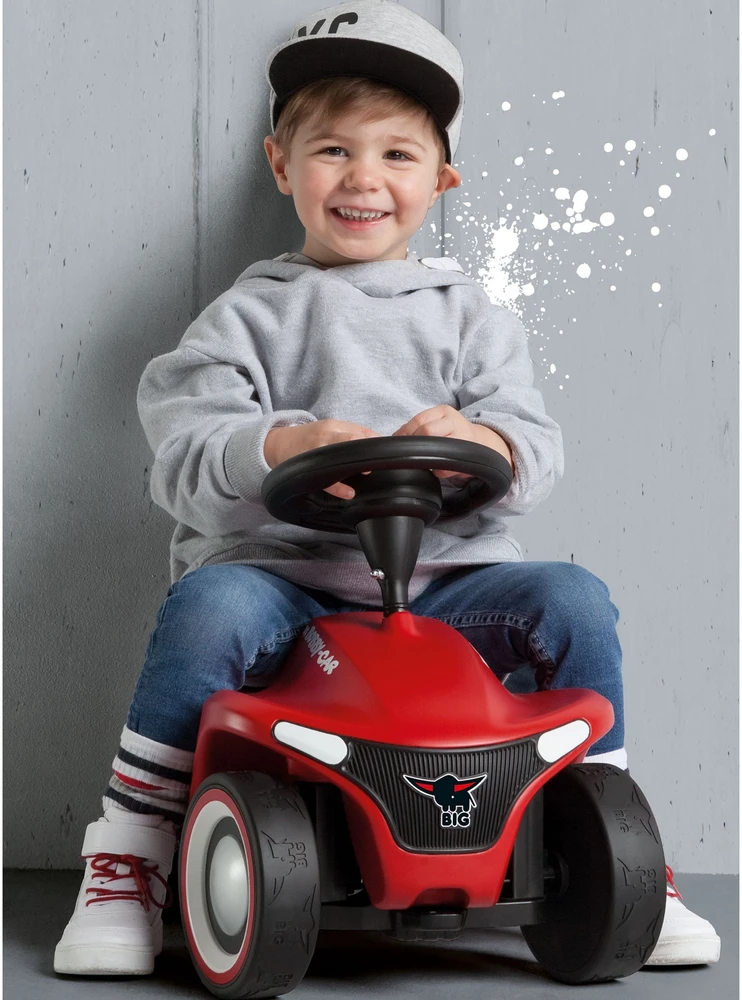 Smoby BIG Vaikiškas automobiliukas Bobby Car Neo Raudonas - ergonomiškas, tvirtas