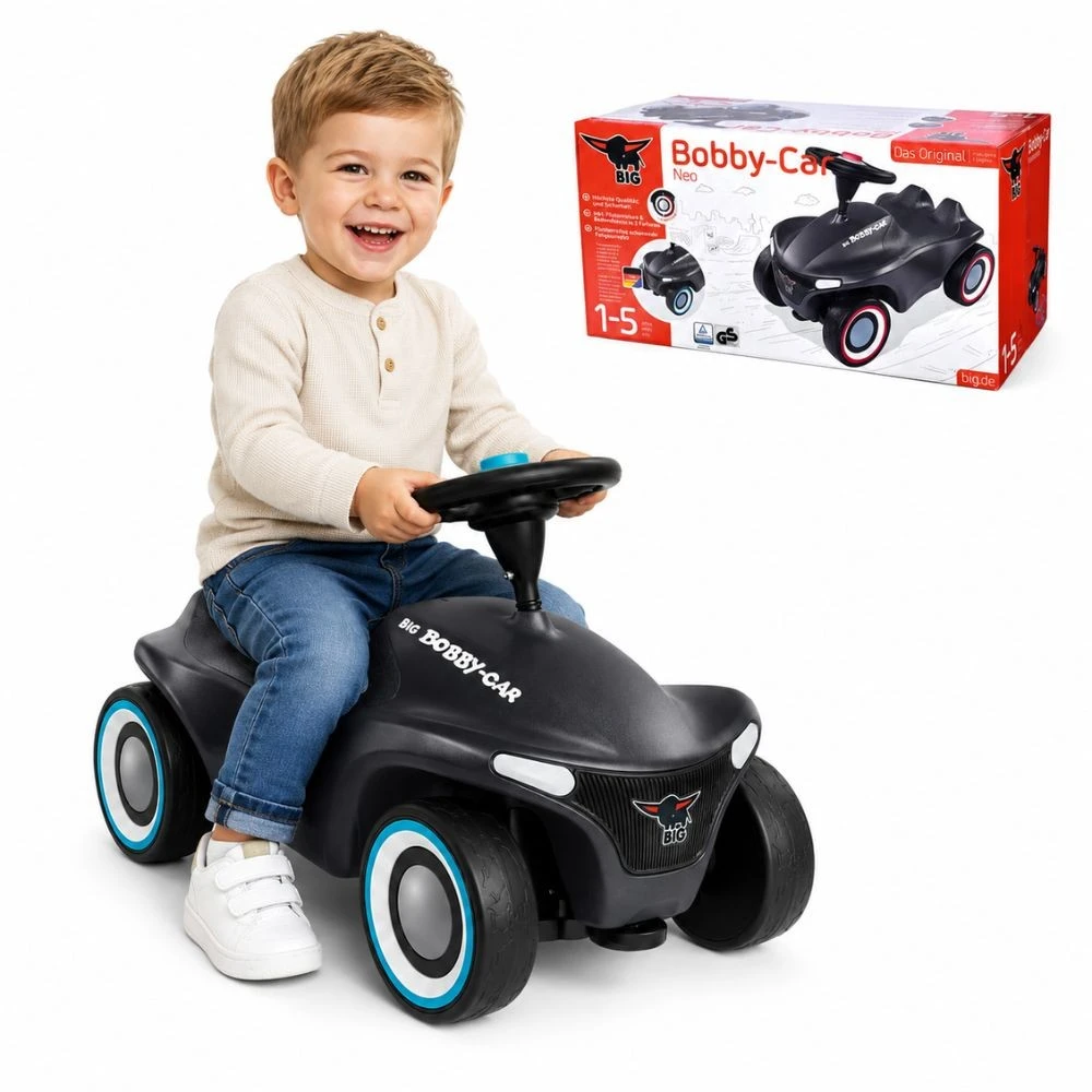 Smoby BIG Vaikiškas automobilis Bobby Car Neo Antracit