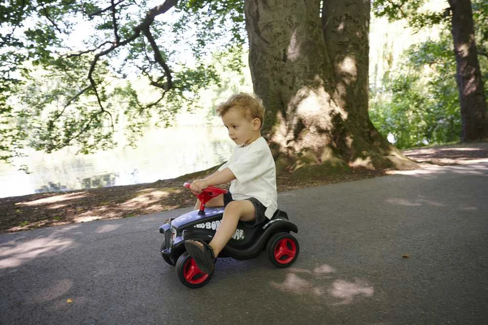 BIG Vaikiškas Automobilis Push Car Rock'N'Roll Juodas-Raudonas