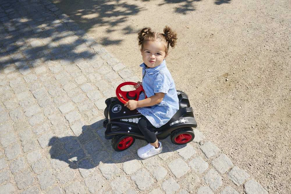 BIG Vaikiškas Automobilis Push Car Rock'N'Roll Juodas-Raudonas