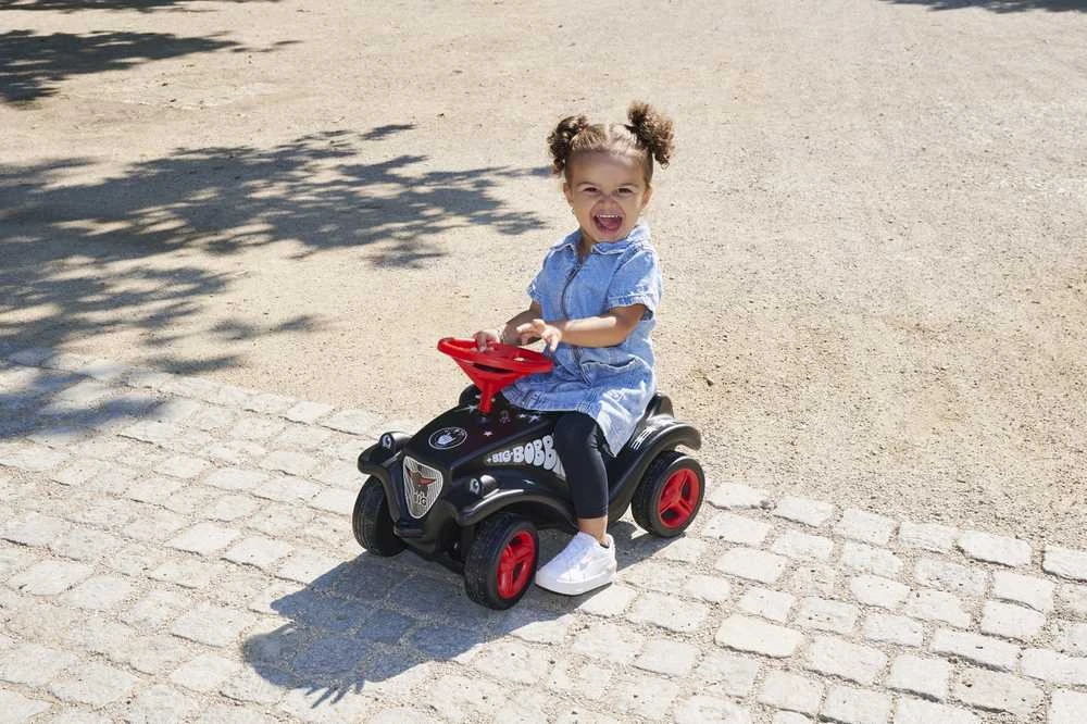 BIG Vaikiškas Automobilis Push Car Rock'N'Roll Juodas-Raudonas