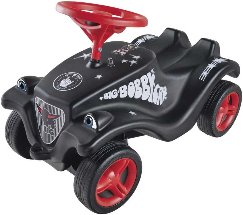 BIG Vaikiškas Automobilis Push Car Rock'N'Roll Juodas-Raudonas