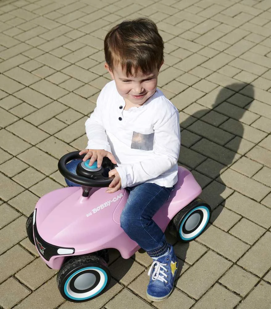 Smoby BIG Vaikiškas Pchacz Big Bobby Car Neo Rožinė