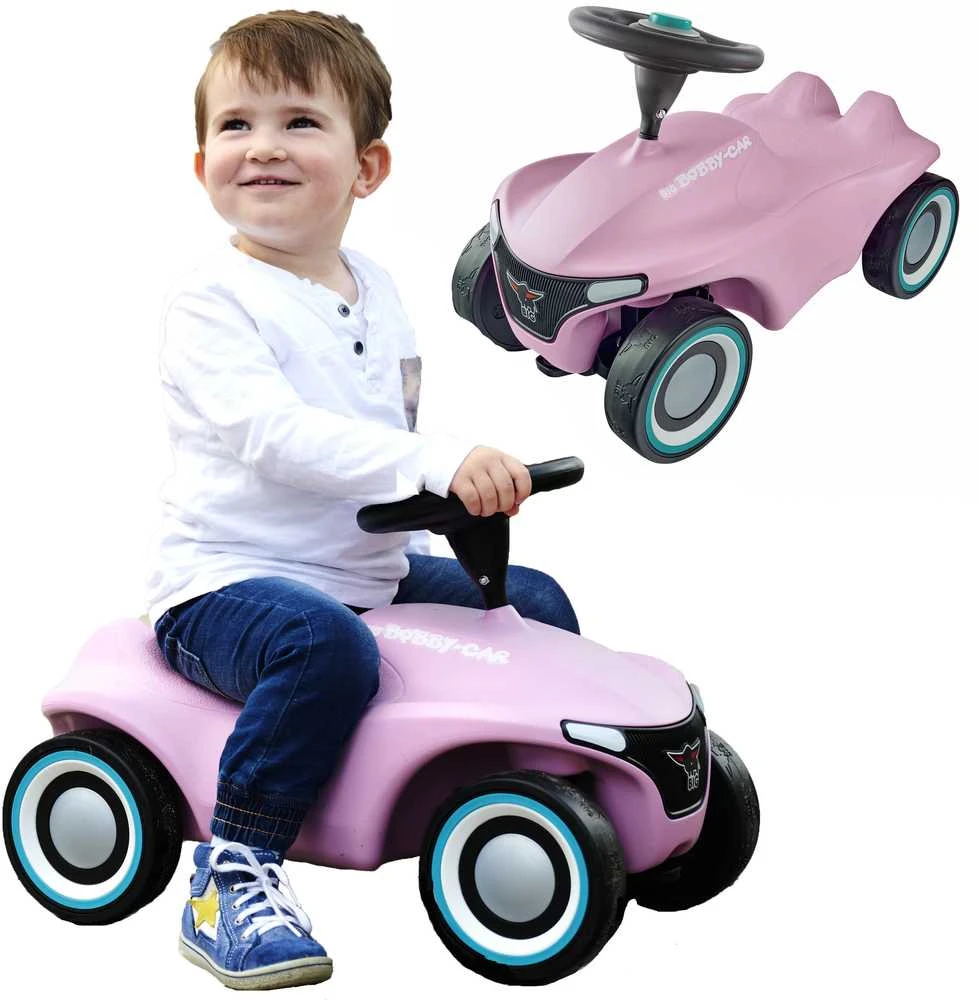 Smoby BIG Vaikiškas Pchacz Big Bobby Car Neo Rožinė