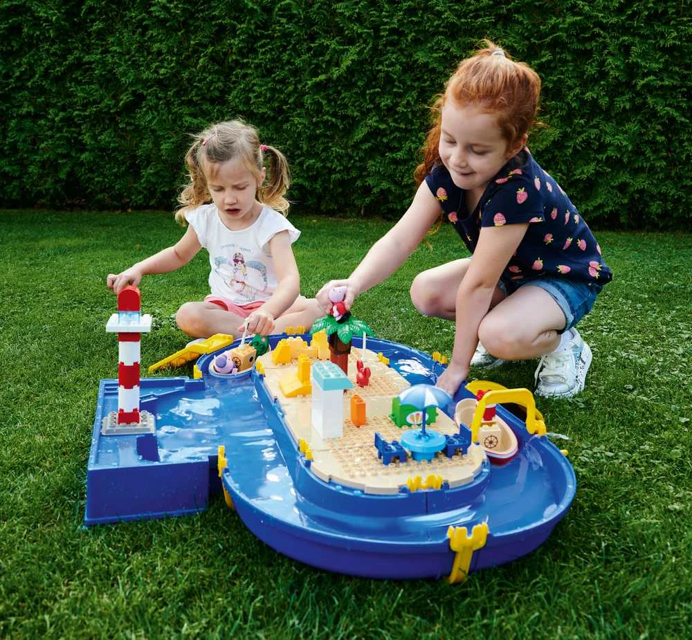 Peppa Pig Didelis vandens žaidėjas atostogų kiaulė „Peppa“ vandens takelis vandens smėlio dėžė