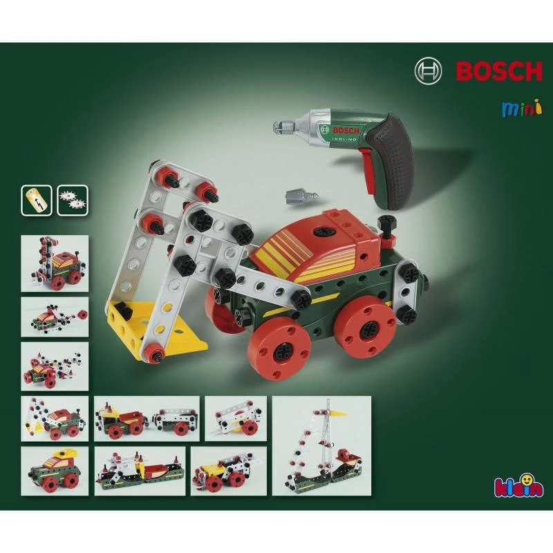 Klein Statybinis rinkinys su Bosch Ixolino 8497 atsuktuvu