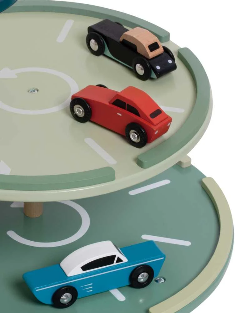 CLASSIC WORLD Automobilių Garažas su Helikopteriu ir Dystiburatoriumi