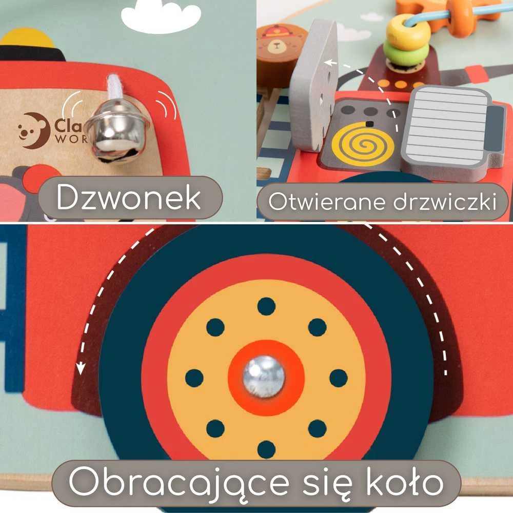 CLASSIC WORLD Manipuliacinė lenta 6in1 Su gaisrininku