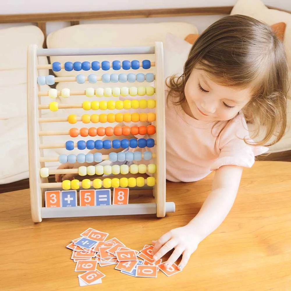 CLASSIC WORLD Medinis Abacus + Matematiniai veiksmai 46 vnt.