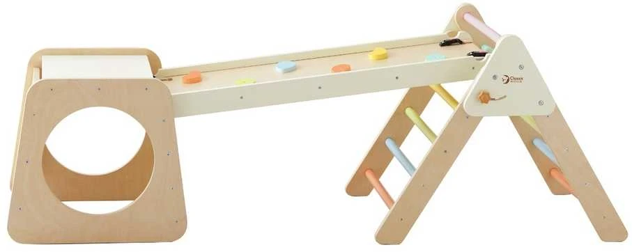 Medinis laipiojimo rinkinys Montessori 5in1 CLASSIC WORLD