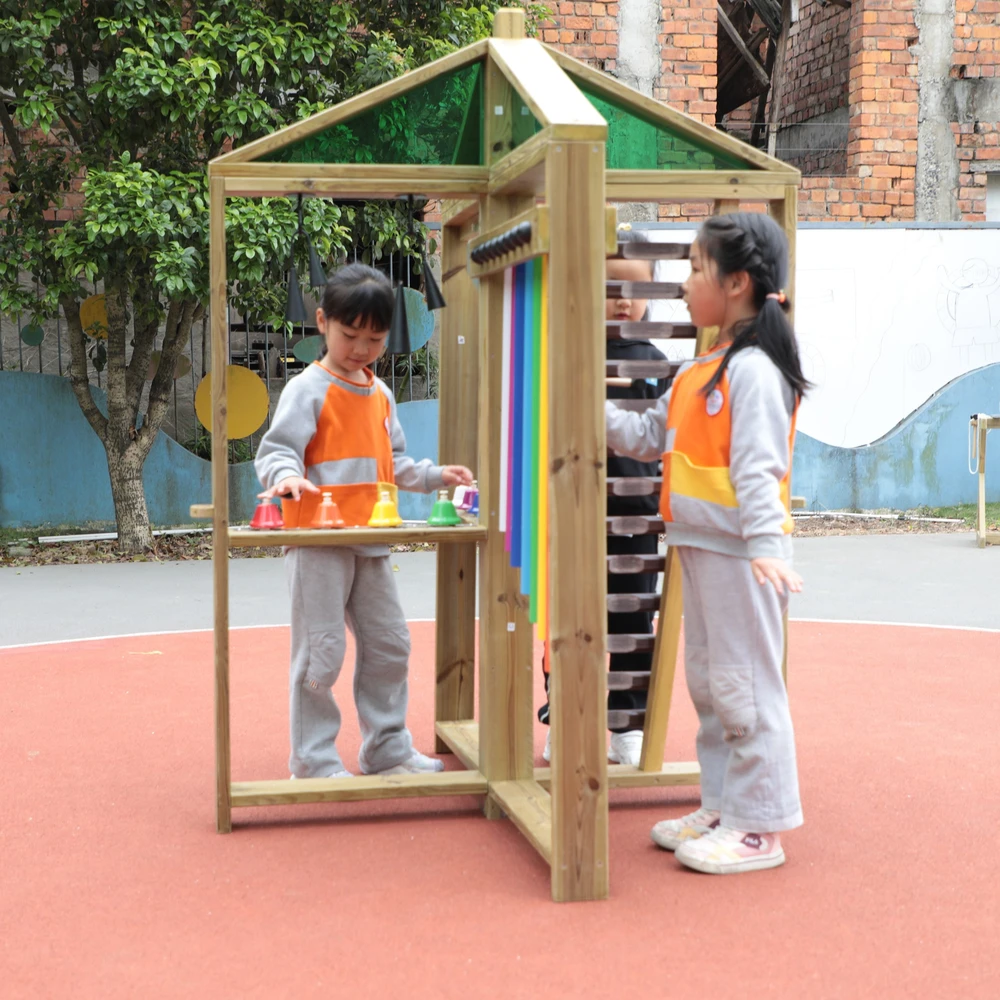 Muzikinė medinė žaidimų aikštelė XXL CLASSIC WORLD EDU