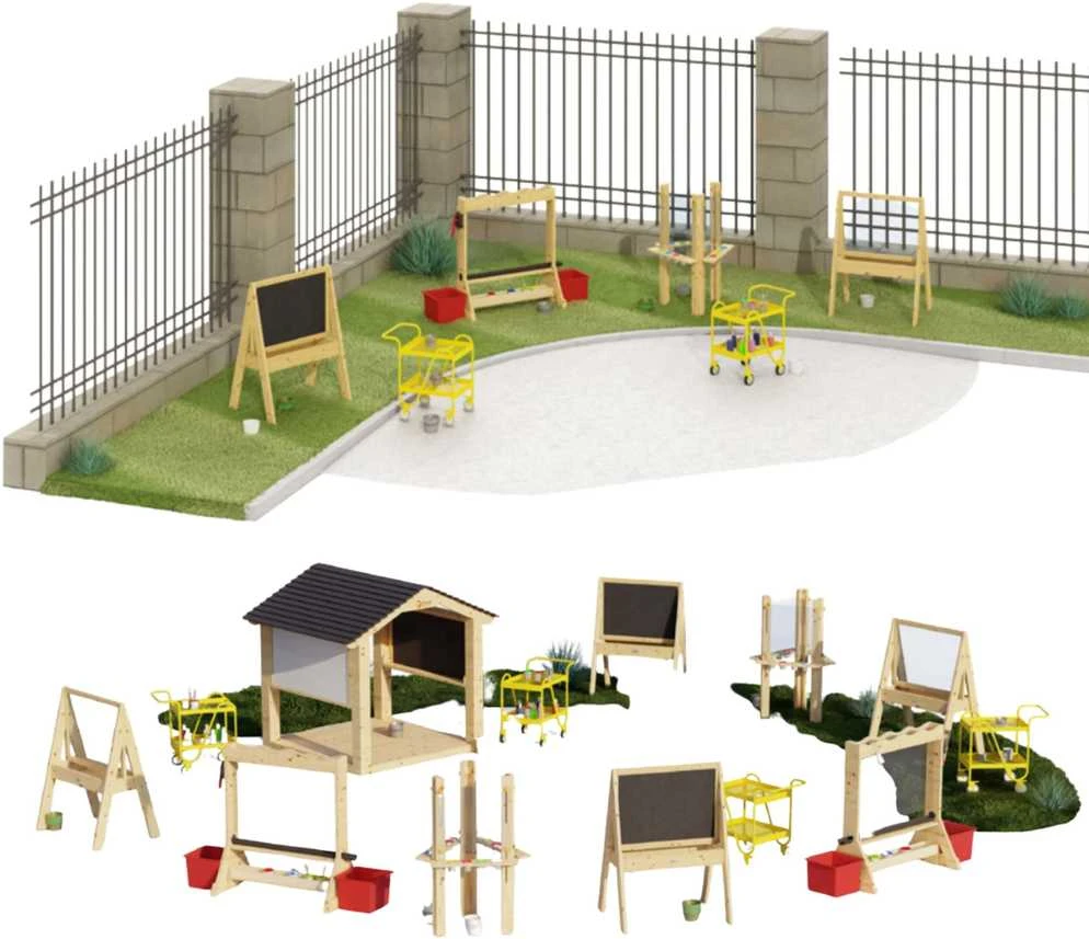 Medinis edukacinis molbertas „CLASSIC WORLD EDU“