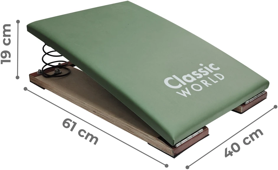 CLASSIC WORLD EDU medinių tramplinų gimnastikos lentų sertifikatai