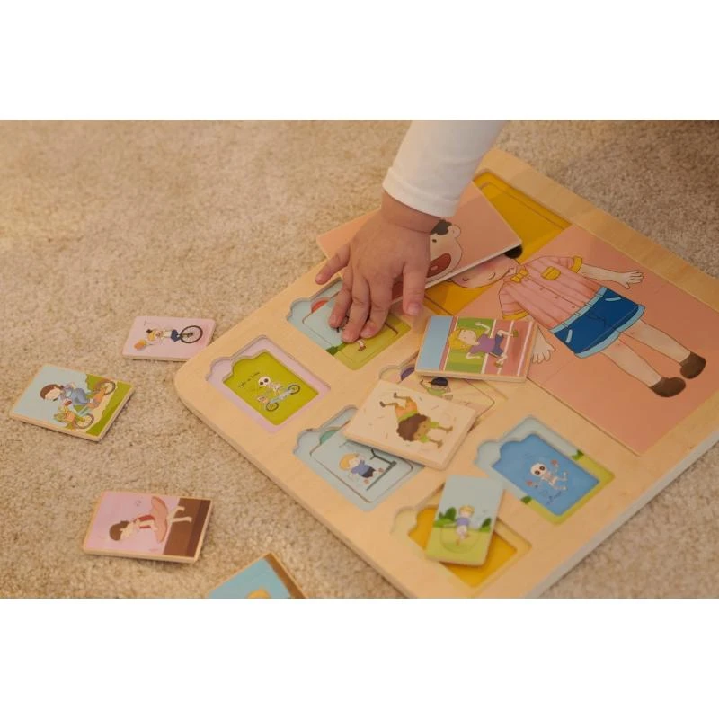 „Classic World Edukacinė“ žmogaus kūno dėlionė, 19 dalių. Montessori dėlionė „Klockai“
