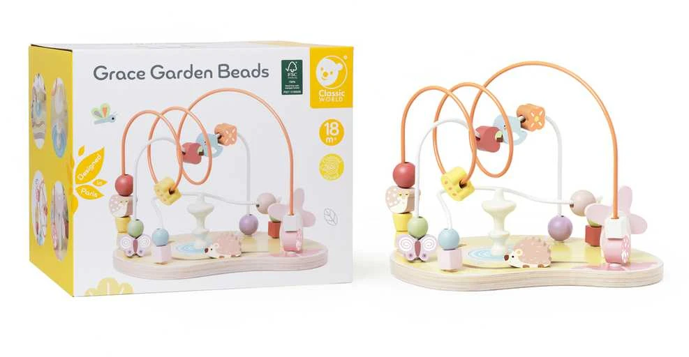 Classic World Klasikinis pasaulinis edukacinis labirintas vidinis „Grace Garden“ karoliukai 18m+ FSC