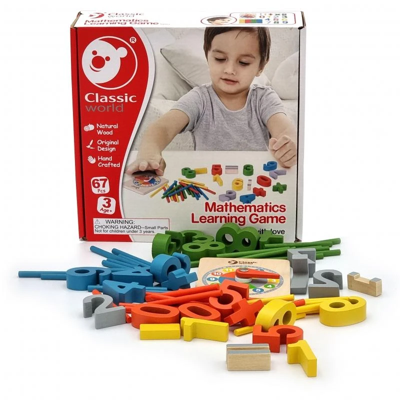 ClassicWorld Klasikinio pasaulio matematinių žaidimų numeriai Montessori 67 EL.