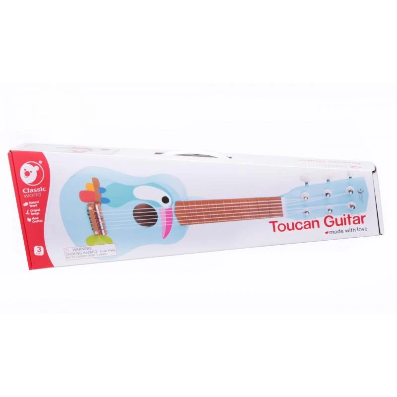 Classic World Žaislinė medinė akustinė gitara