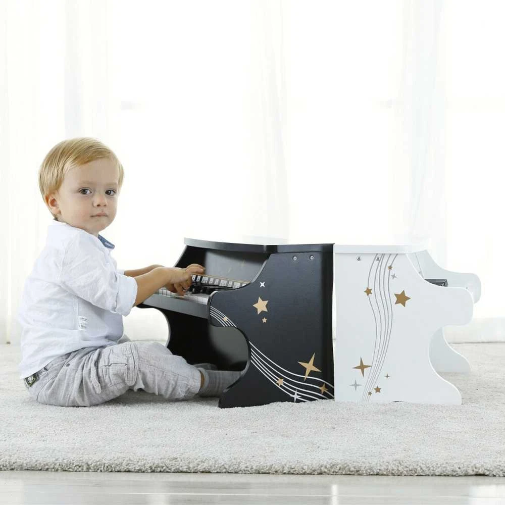 Classic World Medinis Pianinas Vaikams su Mokymosi Knyga