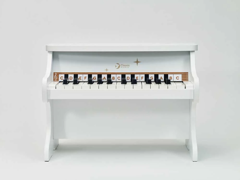 Classic World Medinis Pianinas Vaikams su Mokymosi Knyga