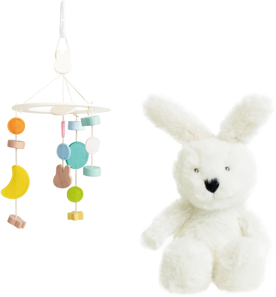 ClassicWorld CLASSIC WORLD Kūdikių žaislų rinkinys 0-6 mėn. Pasteliniai