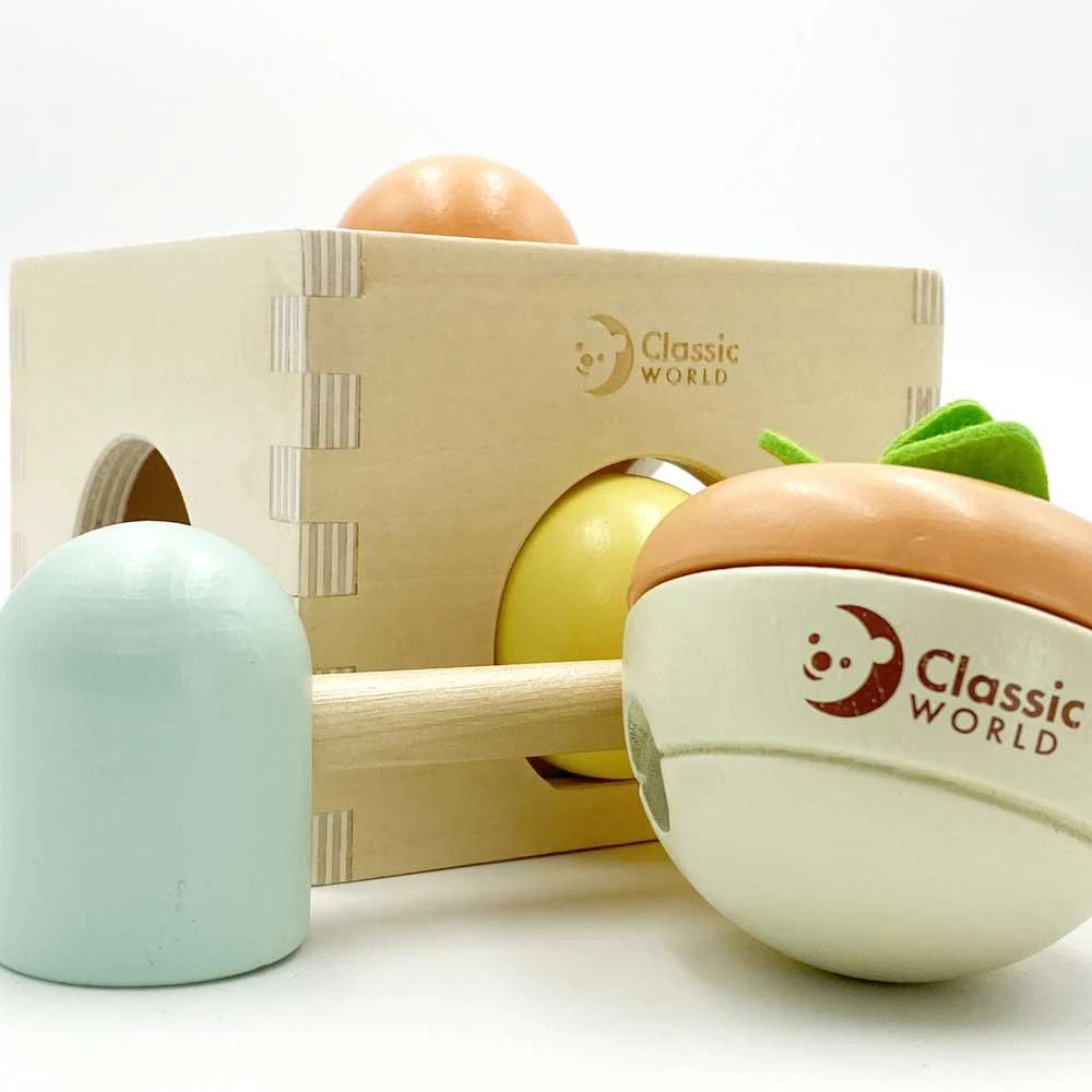 Dėlionė Classic World Klasikinio pasaulio pastelinių kūdikių rinkinio dėžutės pirmieji mokymosi žaislai nuo 6 iki 12 mėnesių