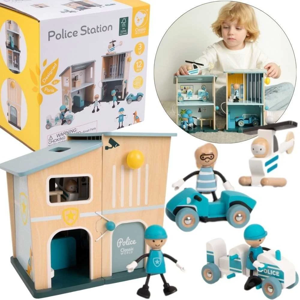 Classic World Medinis policijos nuovados rinkinys 12vnt