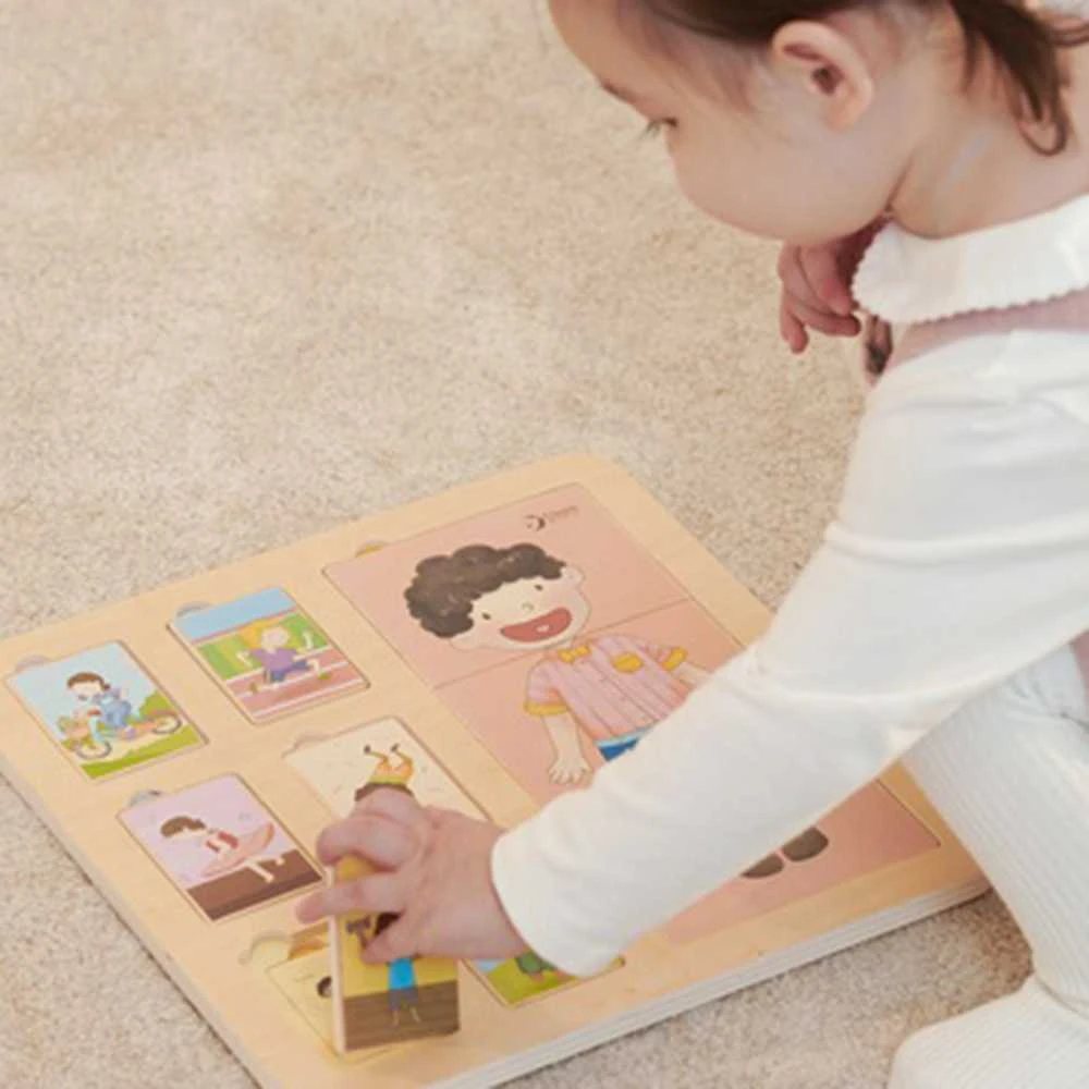„Classic World Edukacinė“ žmogaus kūno dėlionė, 19 dalių. Montessori dėlionė „Klockai“