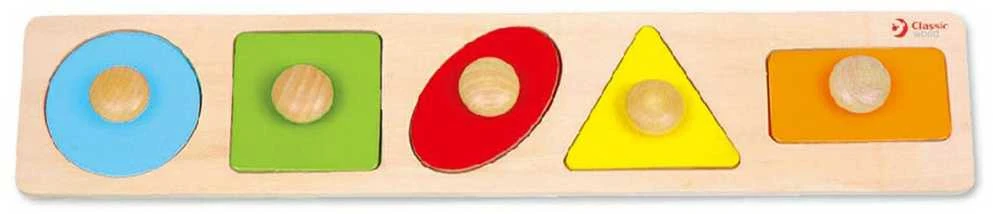 Medinė formų ir spalvų dėlionė CLASSIC WORLD Montessori
