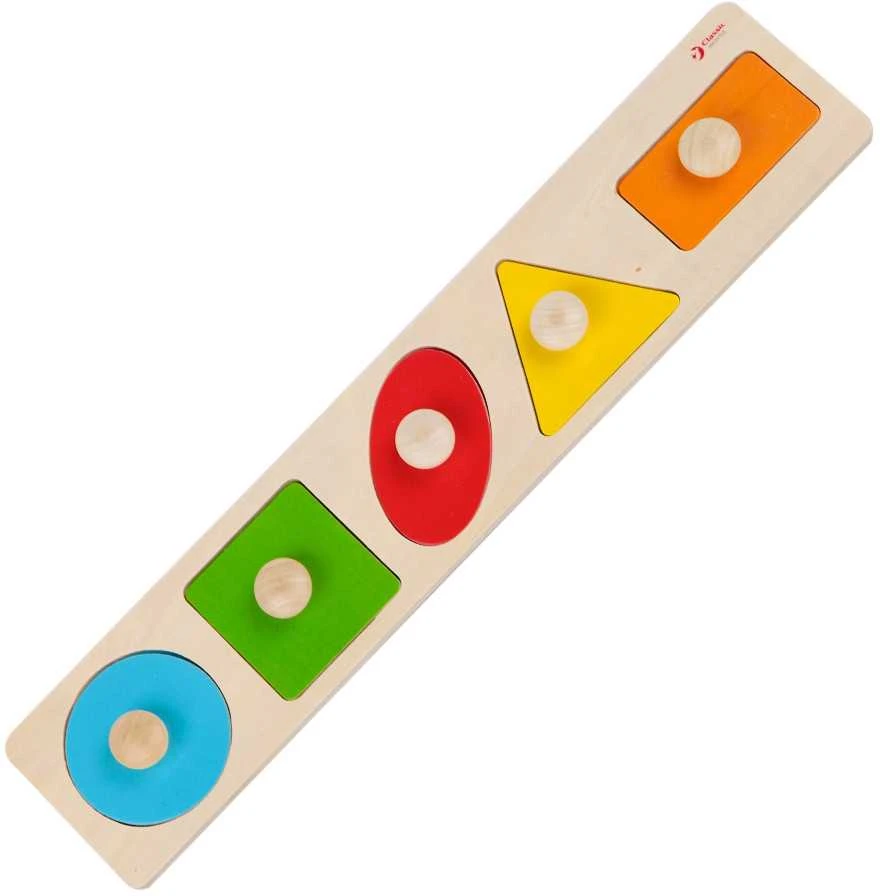 Medinė formų ir spalvų dėlionė CLASSIC WORLD Montessori
