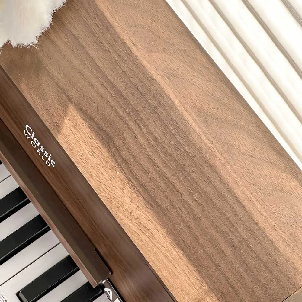 ClassicWorld Medinis vaikiškas pianinas su mokomąja knygele Classic World