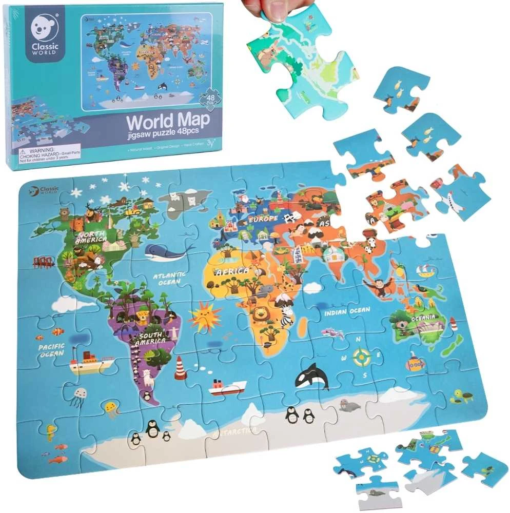 Dėlionė Classic World Puzzles Žemėlapis