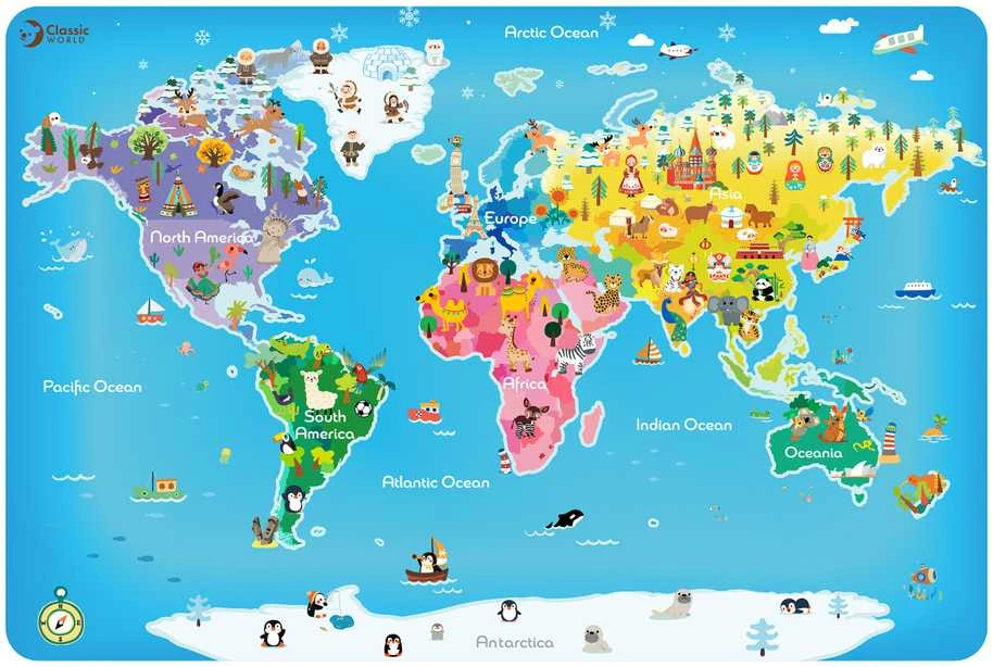 Dėlionė Classic World Puzzles Žemėlapis