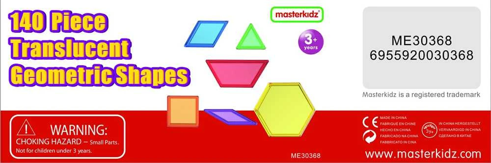 MASTERKIDZ Montessori Klojimo Rinkinys Tangram Mozaika 140 el.