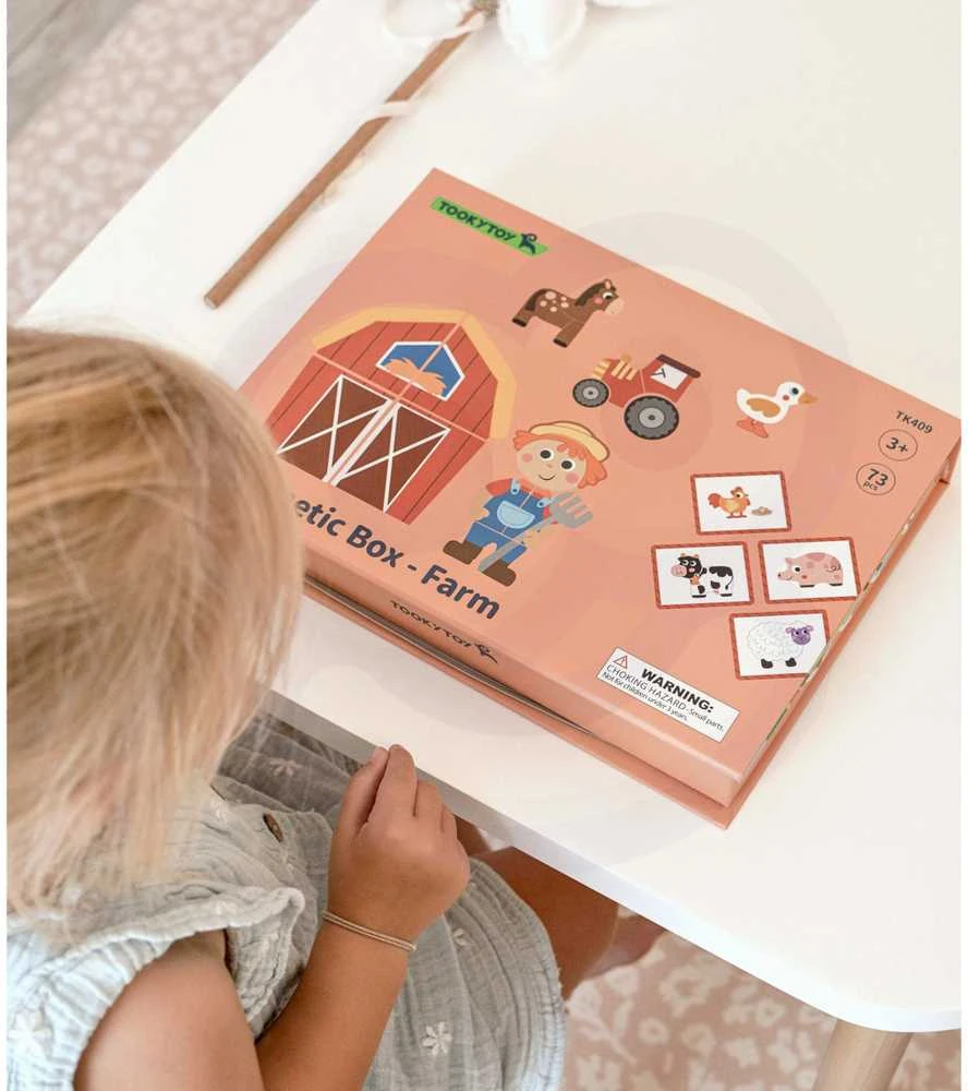 Tooky Toys TOOKY TOY magnetinė dėlionė Ferma