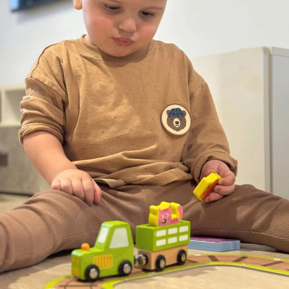 Tooky Toys TOOKY TOY Medinė Ūkis su lagaminu 35 dalys