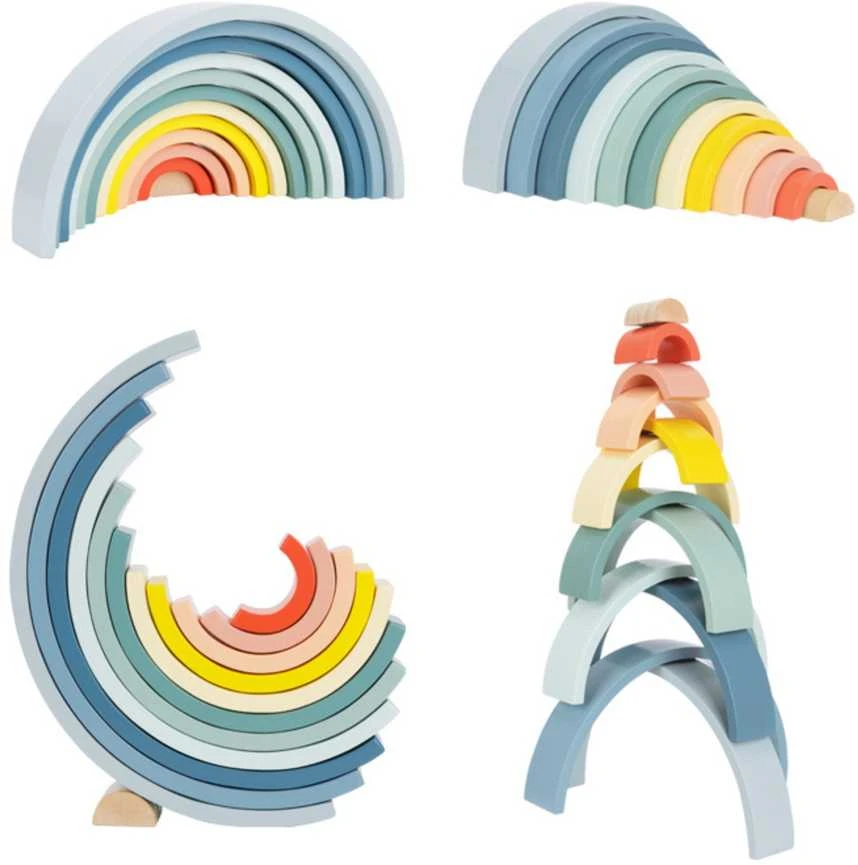 Tooky Toys TOOKY TOY Medinė Układanka Tęcza 12 elementų
