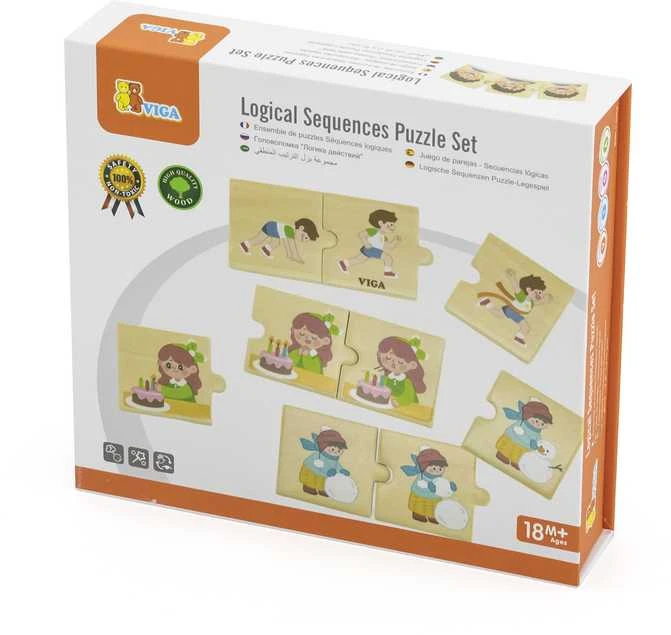 Dėlionė Viga Toys VIGA Wooden Puzzle Matching Activities for Kids