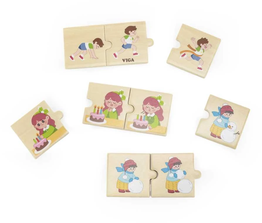Dėlionė Viga Toys VIGA Wooden Puzzle Matching Activities for Kids