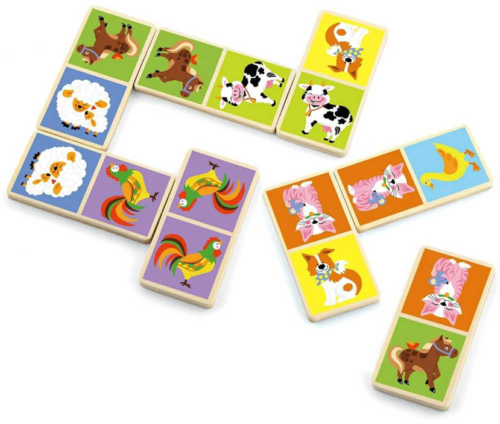 „Domino Farma Viga Toys“ medinis žaidimas