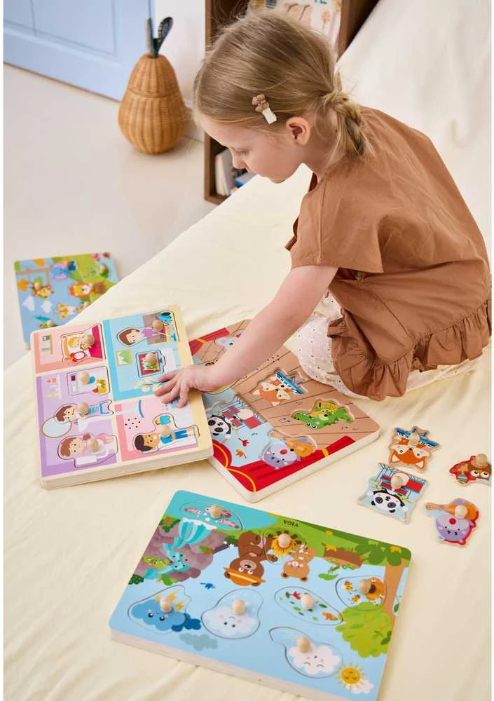 Viga Toys VIGA Edukacinis Įspūdingas Dėlionė Garsai - Atraskime Gamta